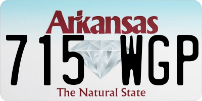 AR license plate 715WGP