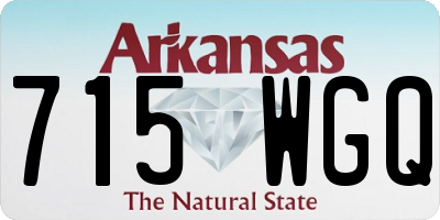 AR license plate 715WGQ