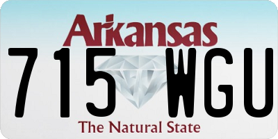 AR license plate 715WGU