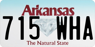 AR license plate 715WHA