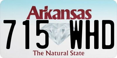 AR license plate 715WHD