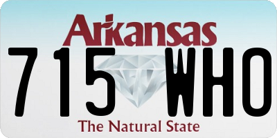 AR license plate 715WHO