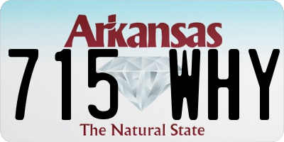 AR license plate 715WHY