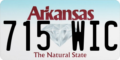 AR license plate 715WIC