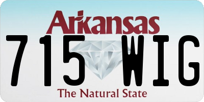 AR license plate 715WIG