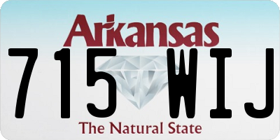 AR license plate 715WIJ
