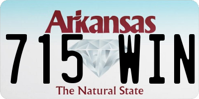 AR license plate 715WIN