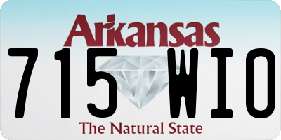 AR license plate 715WIO