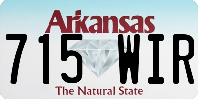 AR license plate 715WIR