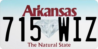 AR license plate 715WIZ