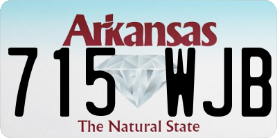 AR license plate 715WJB
