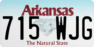 AR license plate 715WJG