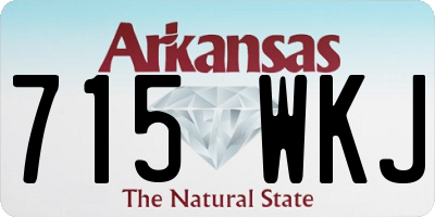 AR license plate 715WKJ