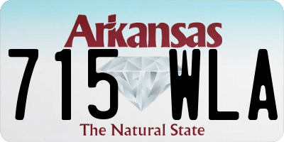 AR license plate 715WLA