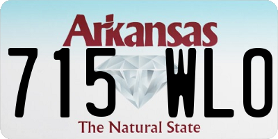 AR license plate 715WLO