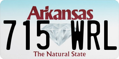 AR license plate 715WRL