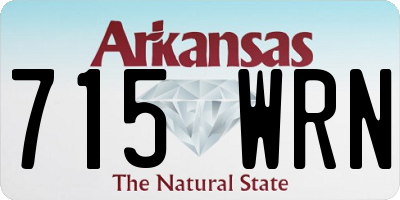 AR license plate 715WRN