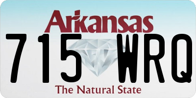 AR license plate 715WRQ