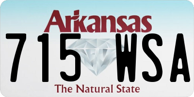 AR license plate 715WSA