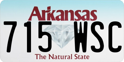 AR license plate 715WSC