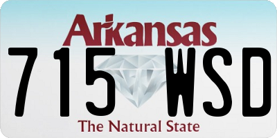 AR license plate 715WSD