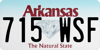 AR license plate 715WSF