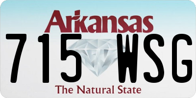 AR license plate 715WSG