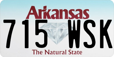AR license plate 715WSK