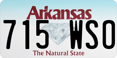 AR license plate 715WSO