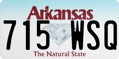 AR license plate 715WSQ