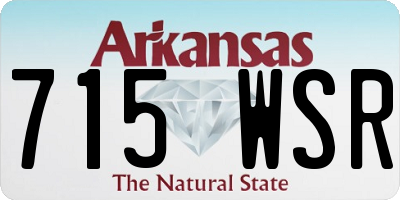 AR license plate 715WSR