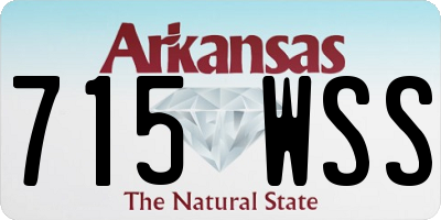 AR license plate 715WSS