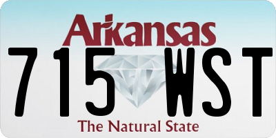 AR license plate 715WST