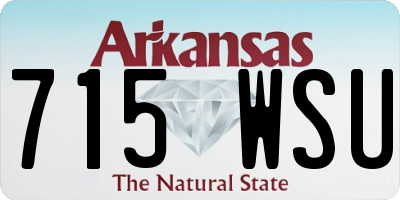 AR license plate 715WSU