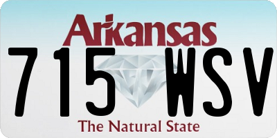 AR license plate 715WSV