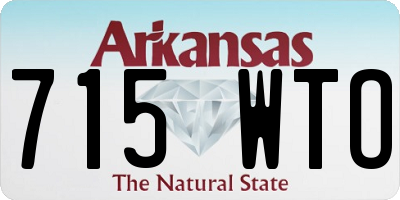 AR license plate 715WTO