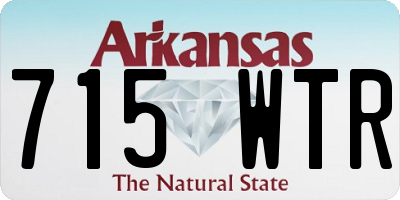 AR license plate 715WTR
