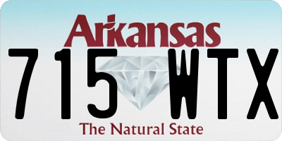 AR license plate 715WTX