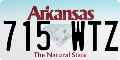 AR license plate 715WTZ