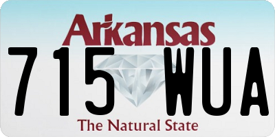AR license plate 715WUA