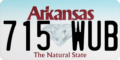 AR license plate 715WUB