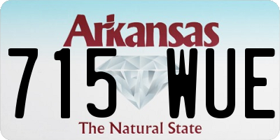 AR license plate 715WUE