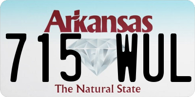 AR license plate 715WUL