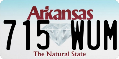 AR license plate 715WUM