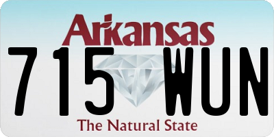 AR license plate 715WUN