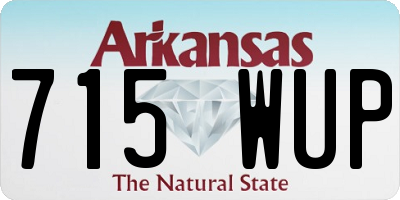 AR license plate 715WUP