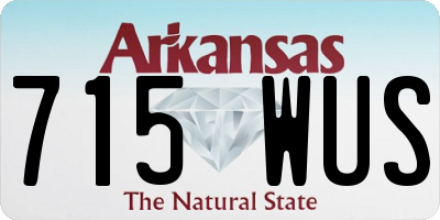 AR license plate 715WUS