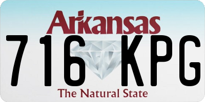 AR license plate 716KPG