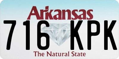 AR license plate 716KPK