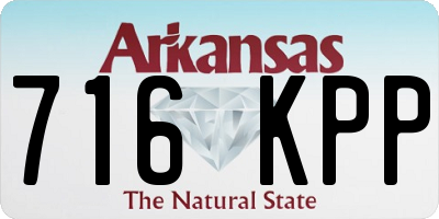 AR license plate 716KPP